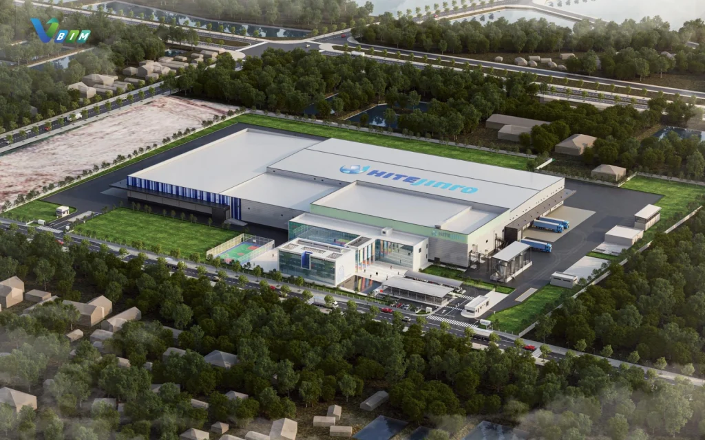 VIỆT BIM ĐỒNG HÀNH XÂY DỰNG MÔ HÌNH BIM CHO NHÀ MÁY JINRO SOJU